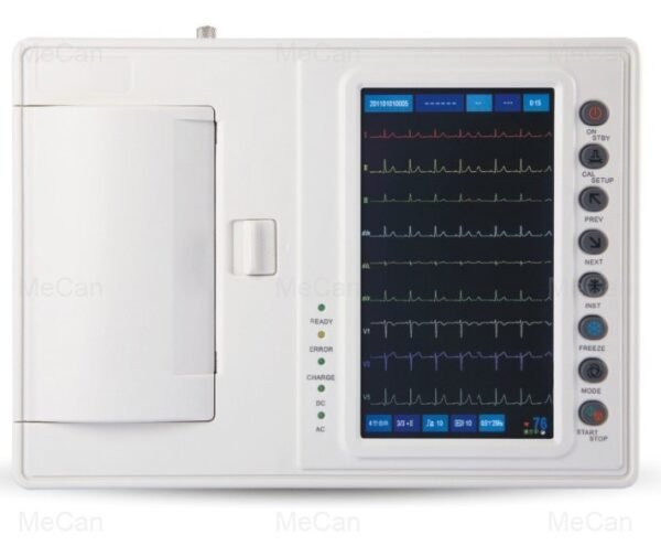 Portable 7-Inch 6-Channel ECG Machine by MeCan Medical